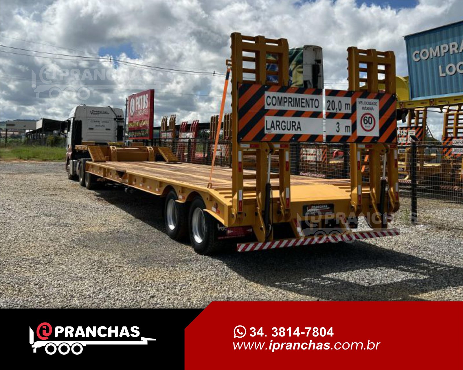 Prancha Carrega Tudo 02 eixos 