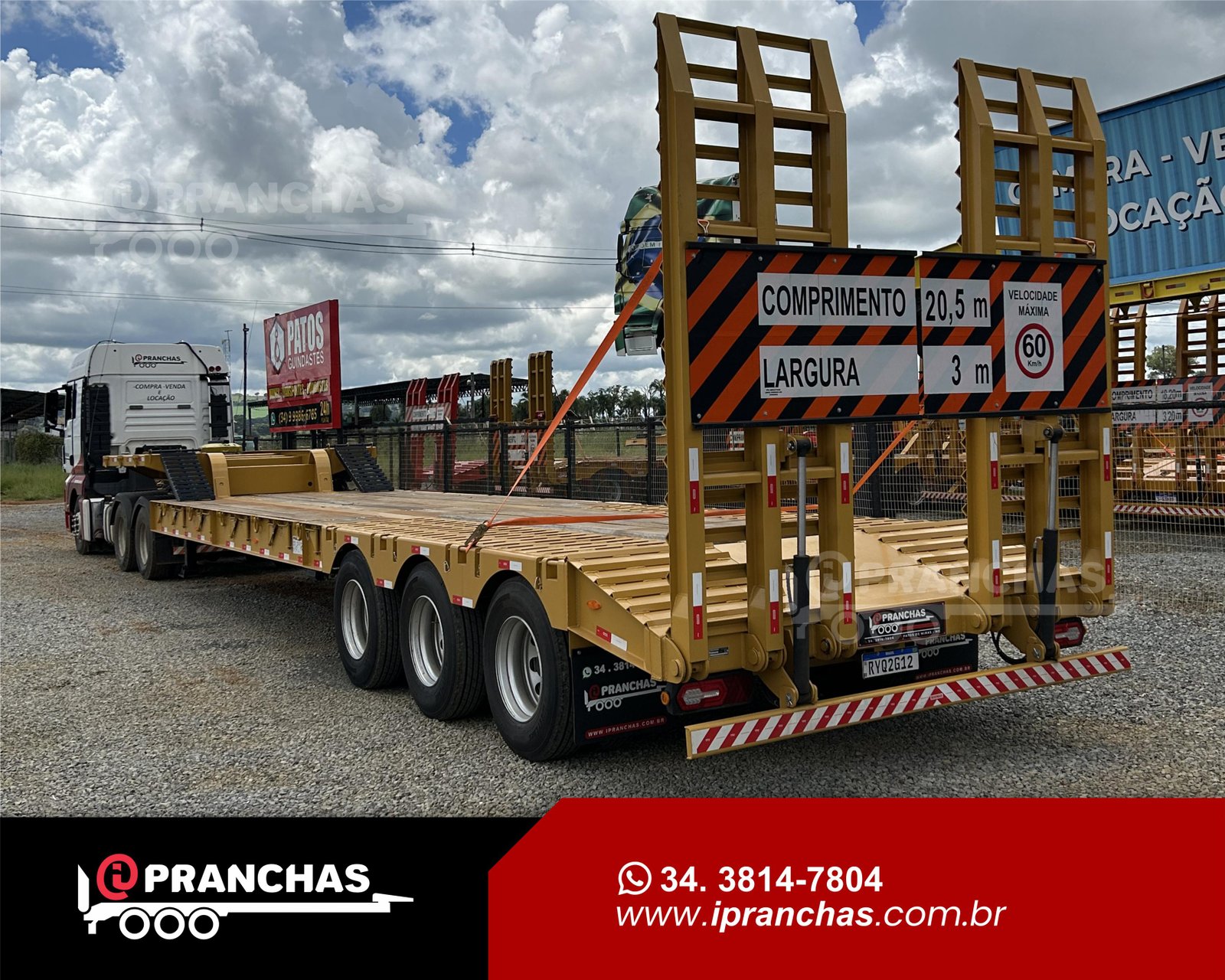 Prancha Carrega Tudo 03 Eixos 