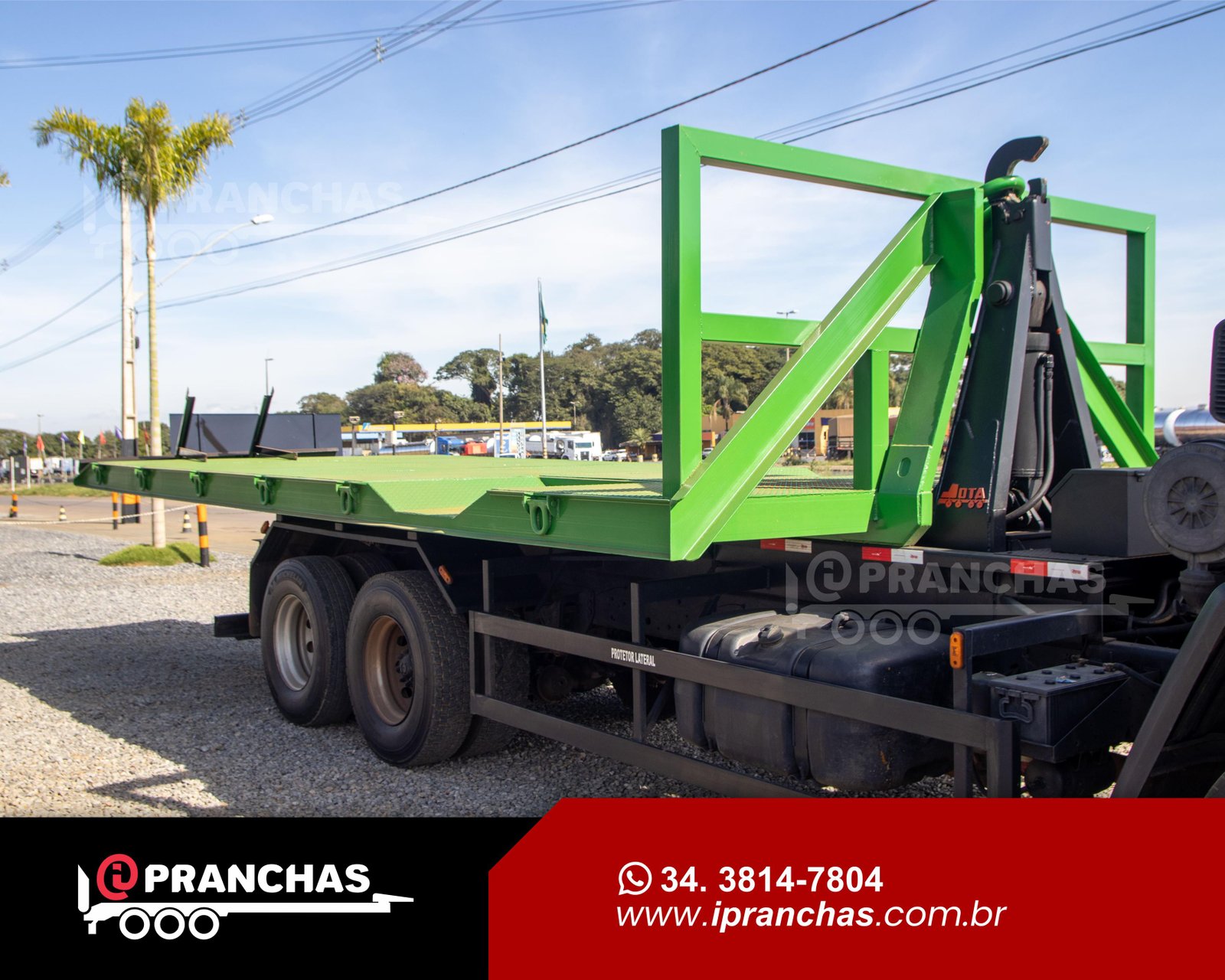 Prancha Agrícola Roll On Off Verde
