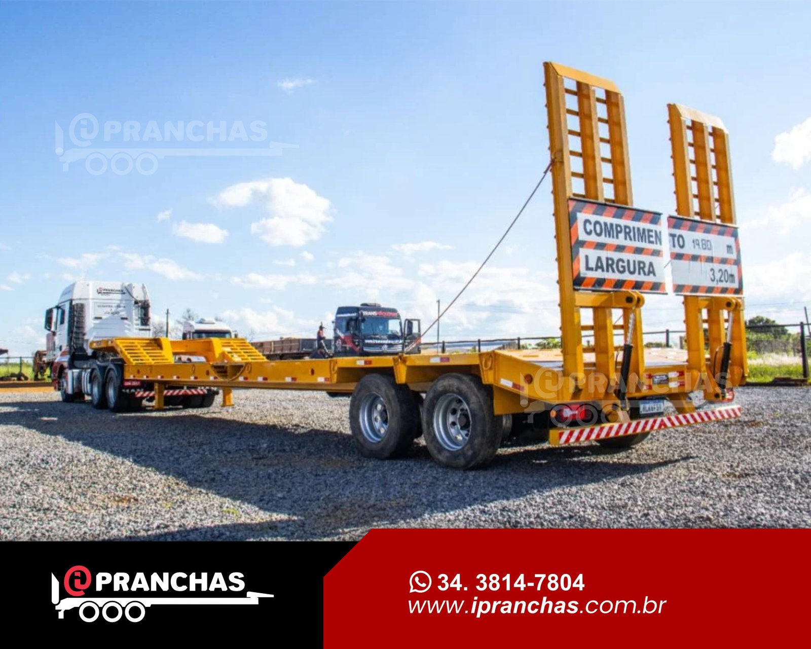 Prancha Carrega Tudo 2 Eixos