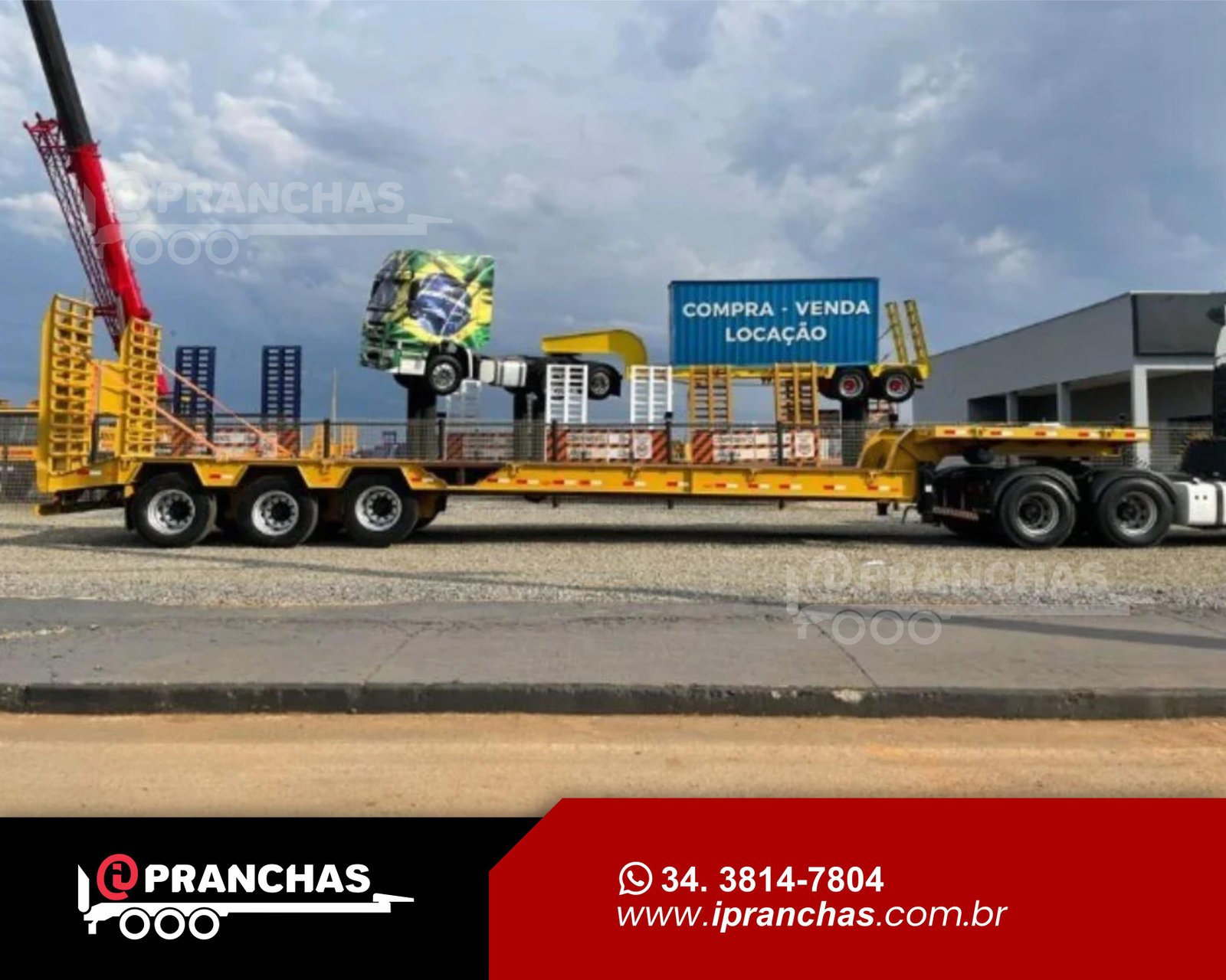 Prancha Carrega Tudo Agrícola 03 eixos