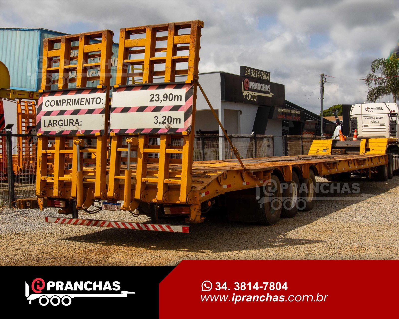 Prancha Carrega Tudo 03 Eixos Amarelo 2014