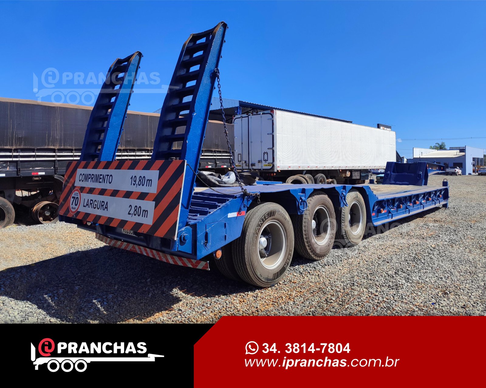 Prancha Agrícola Rebaixada Azul