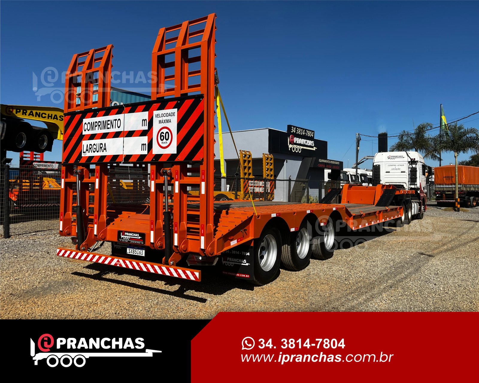Prancha Carrega Tudo Semi Rebaixada 03 Eixos
