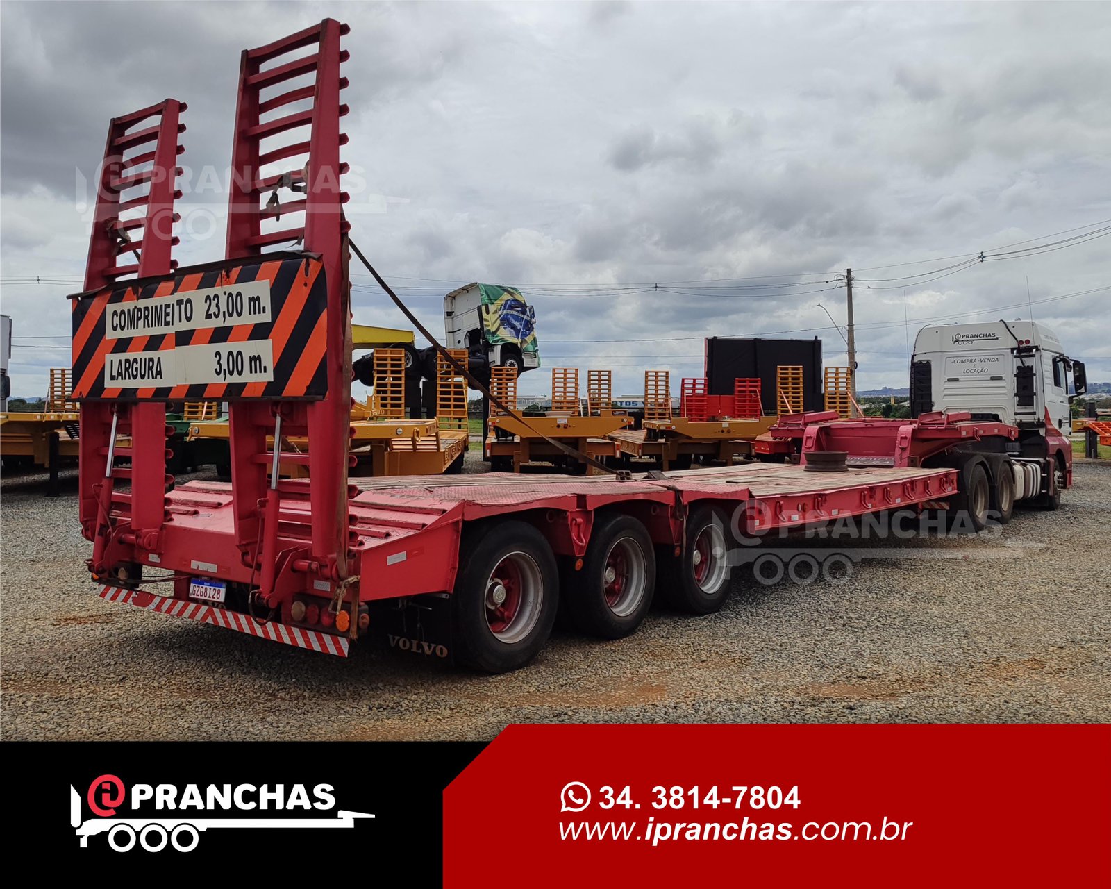 Prancha Carrega Tudo Facchini 03 eixos 2003 Vermelho